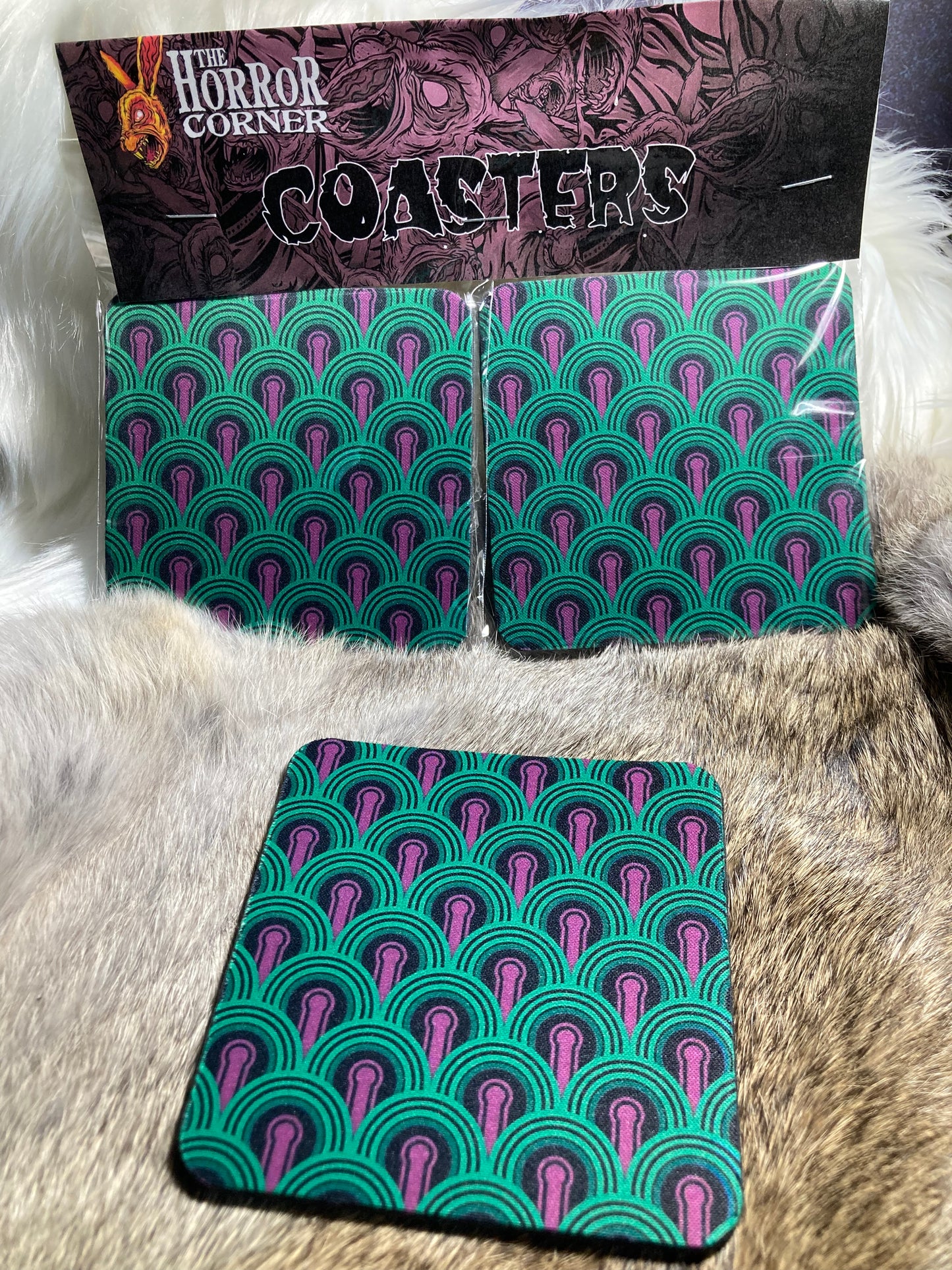 Room 237 drink coaster pack