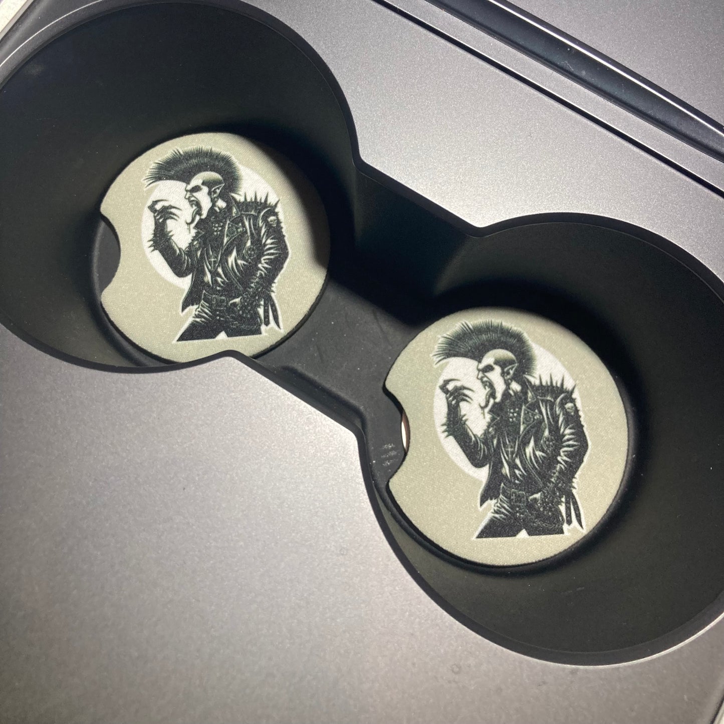 Vampire Punk car coaster pack