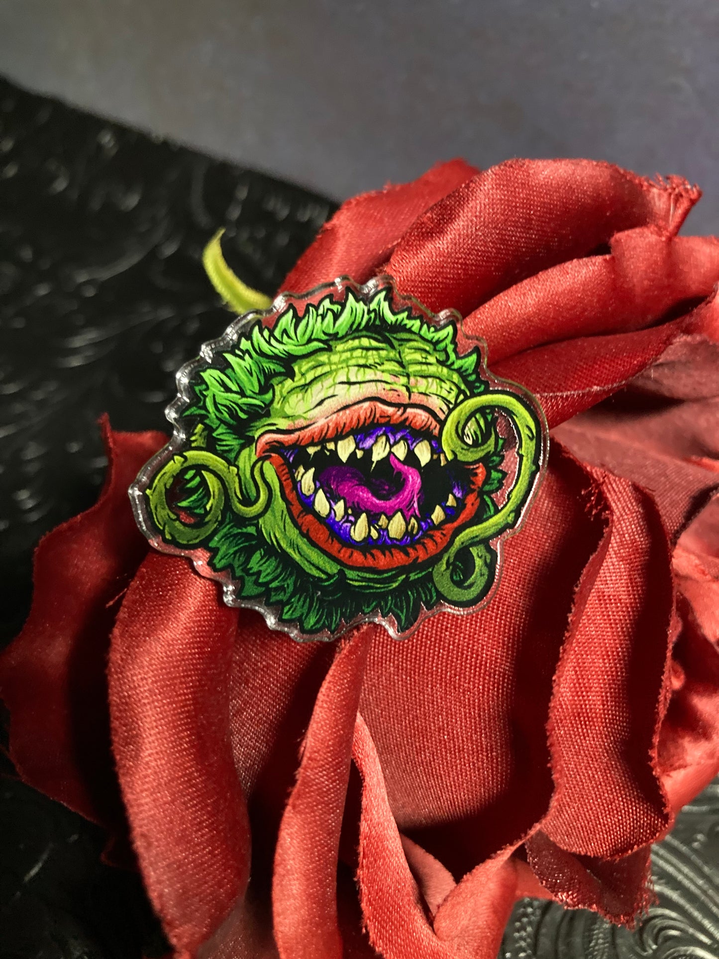 Audrey II acrylic PIN