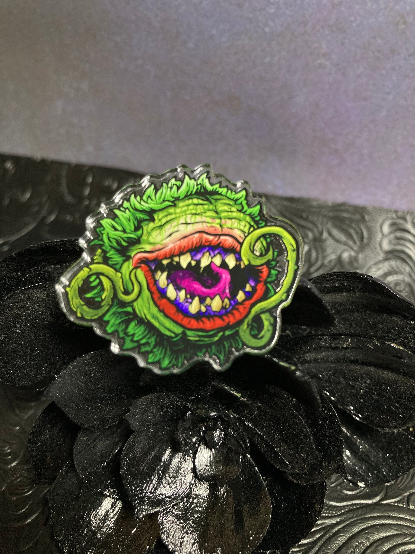 Audrey II acrylic PIN