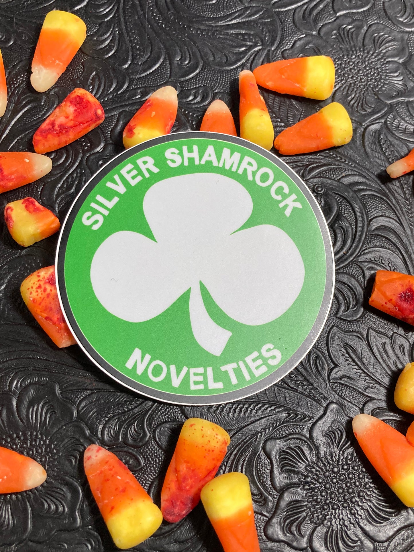 Silver Shamrock sticker