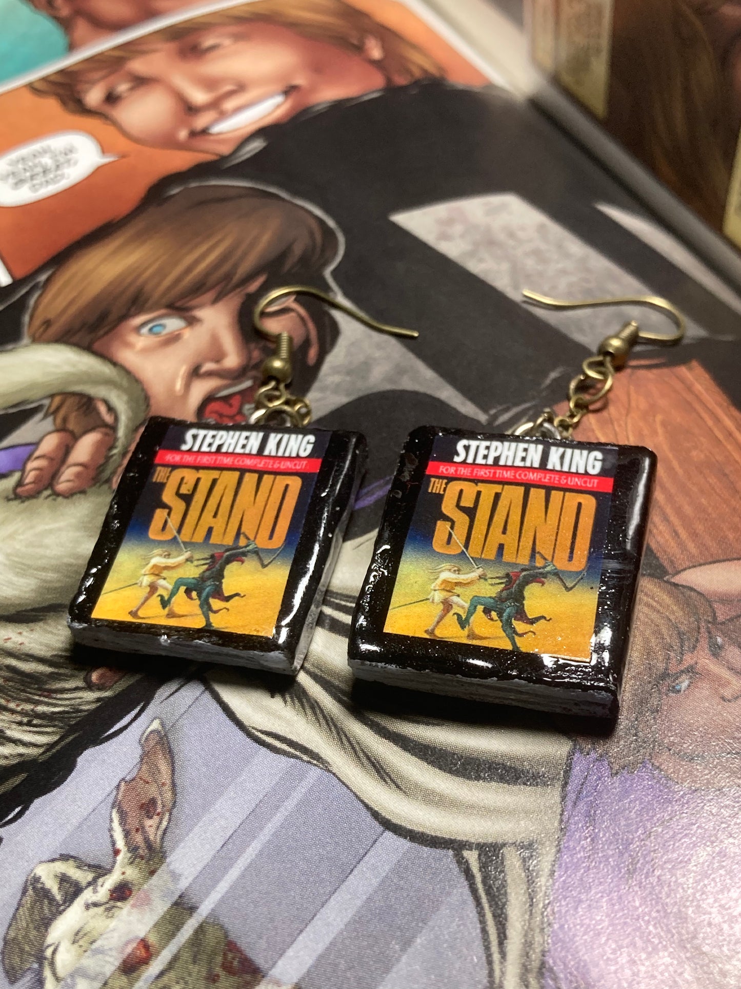 The Stand book earrings