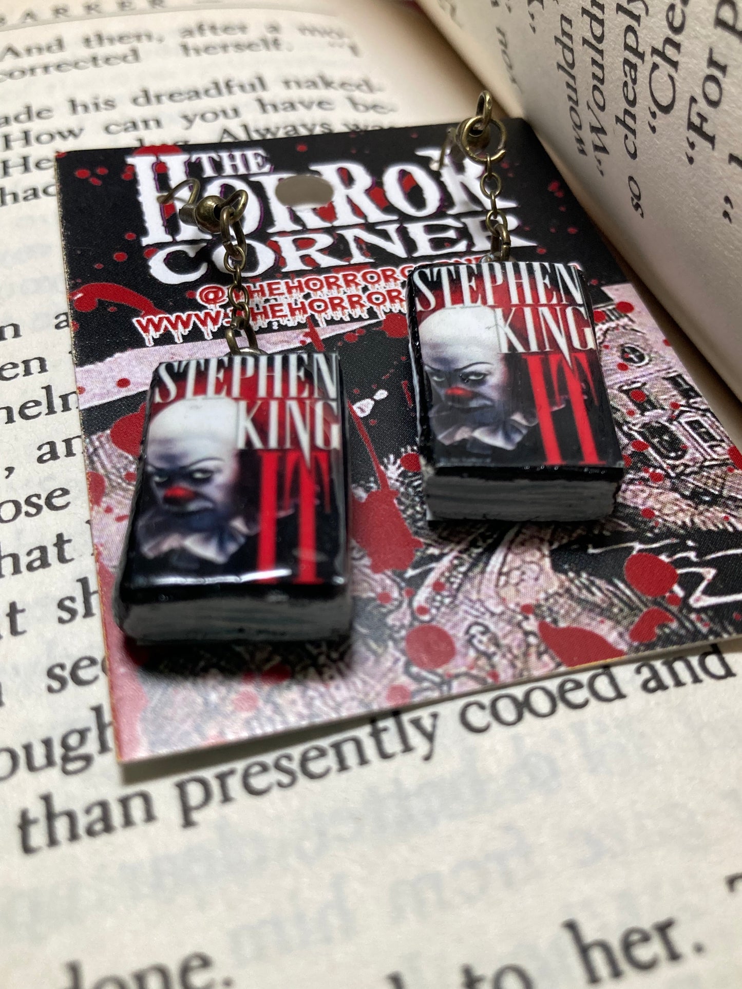 IT book earrings