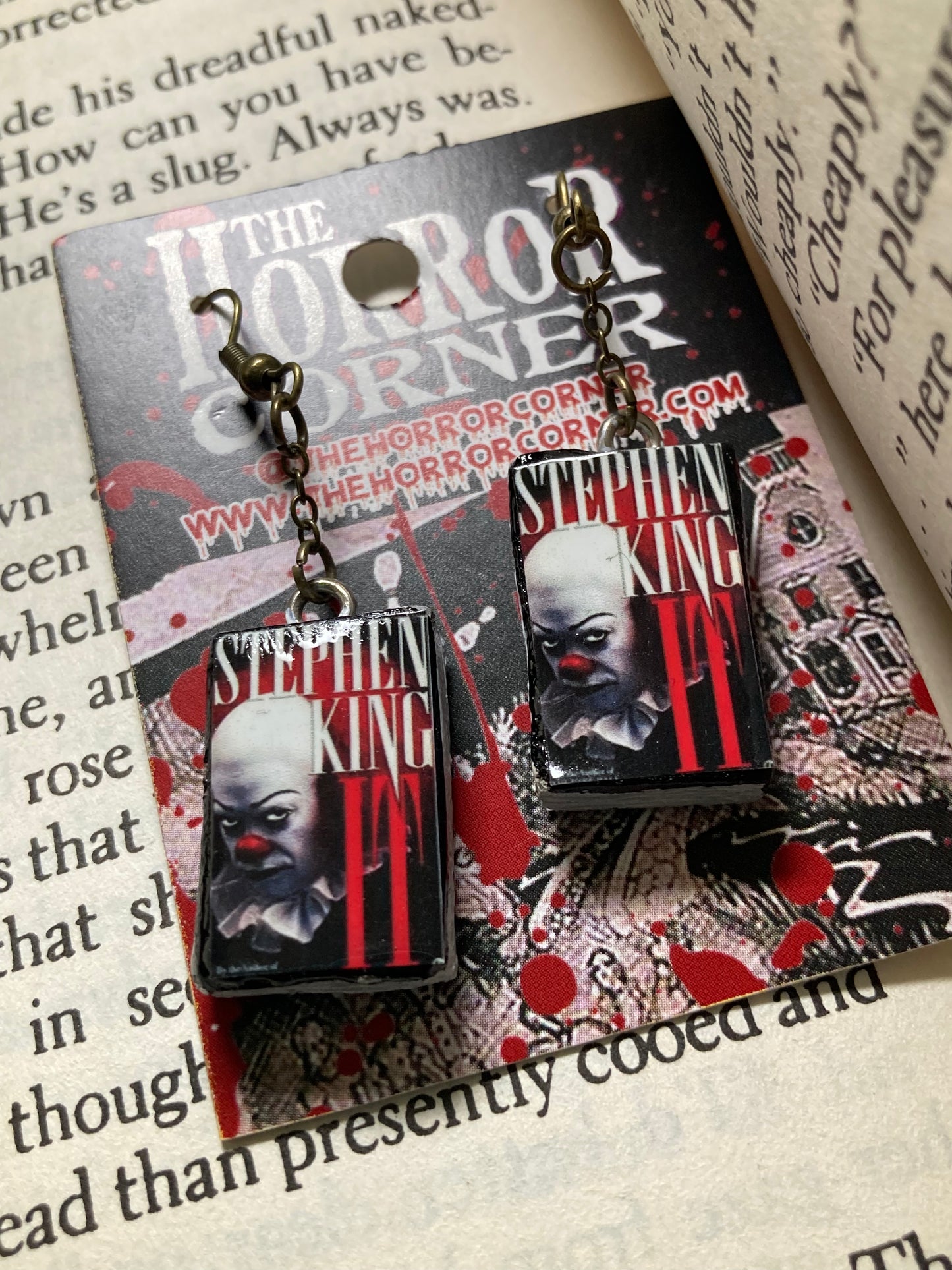 IT book earrings