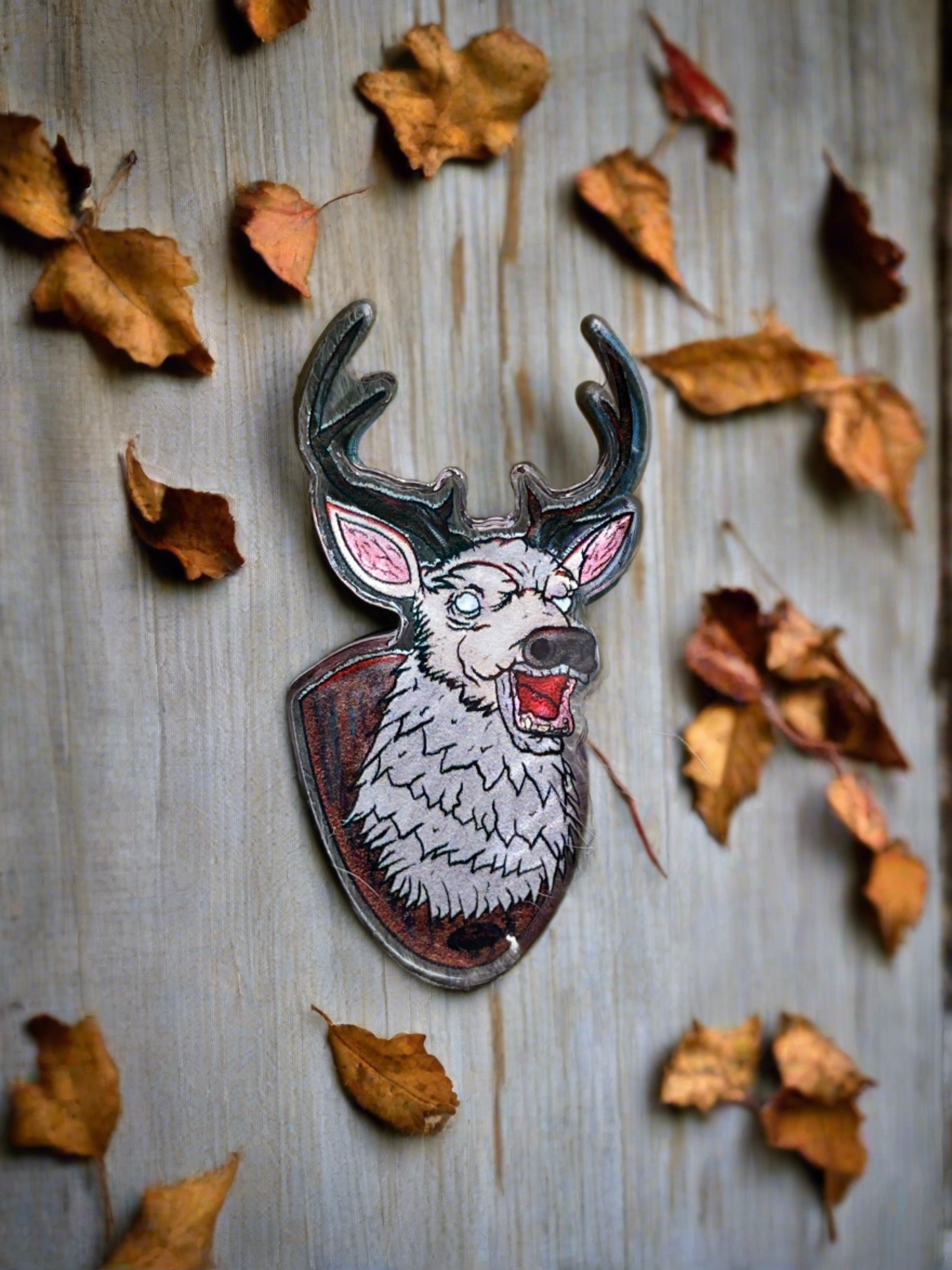 Laughing Deer acrylic PIN