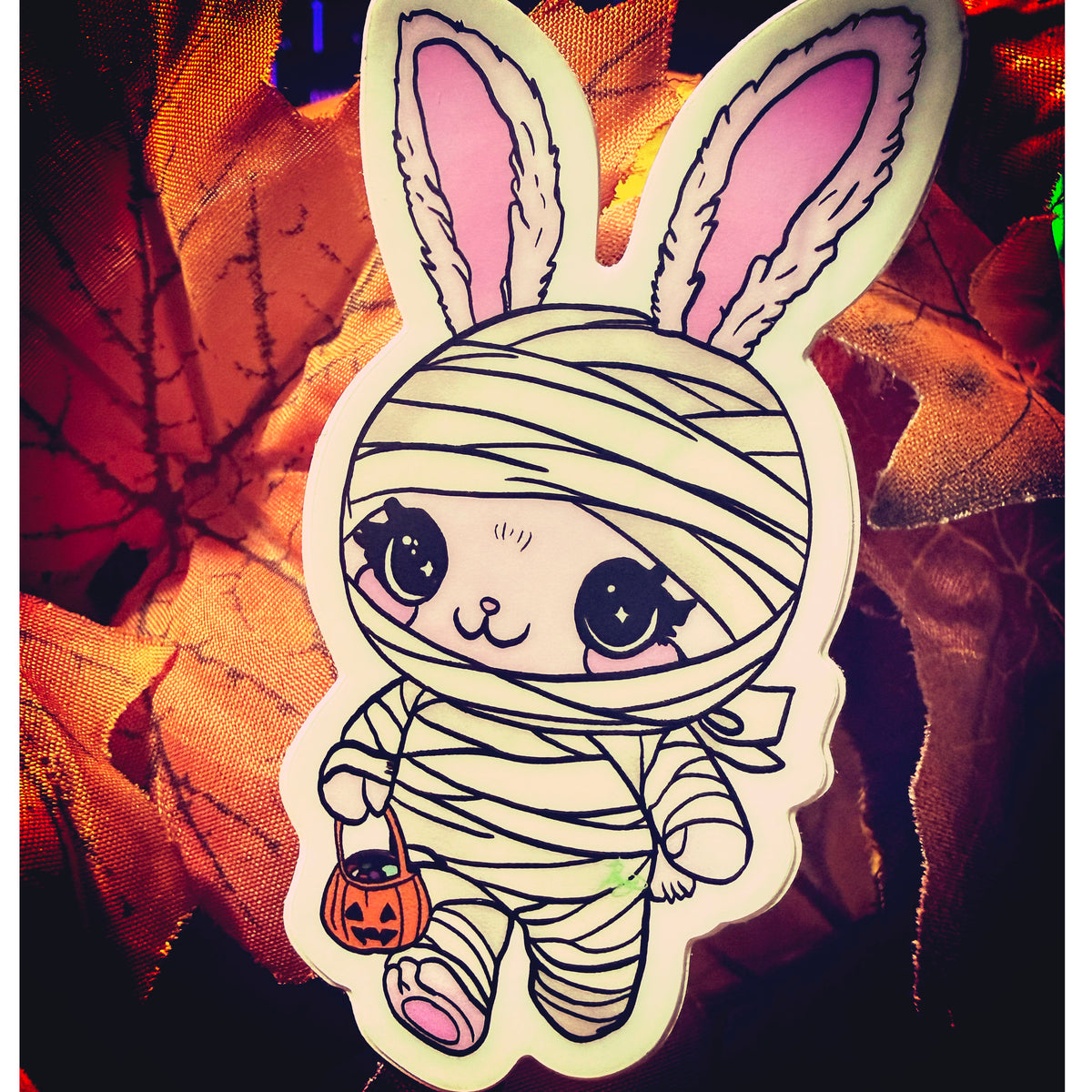 Bunny Mummy – Vinyl Sticker