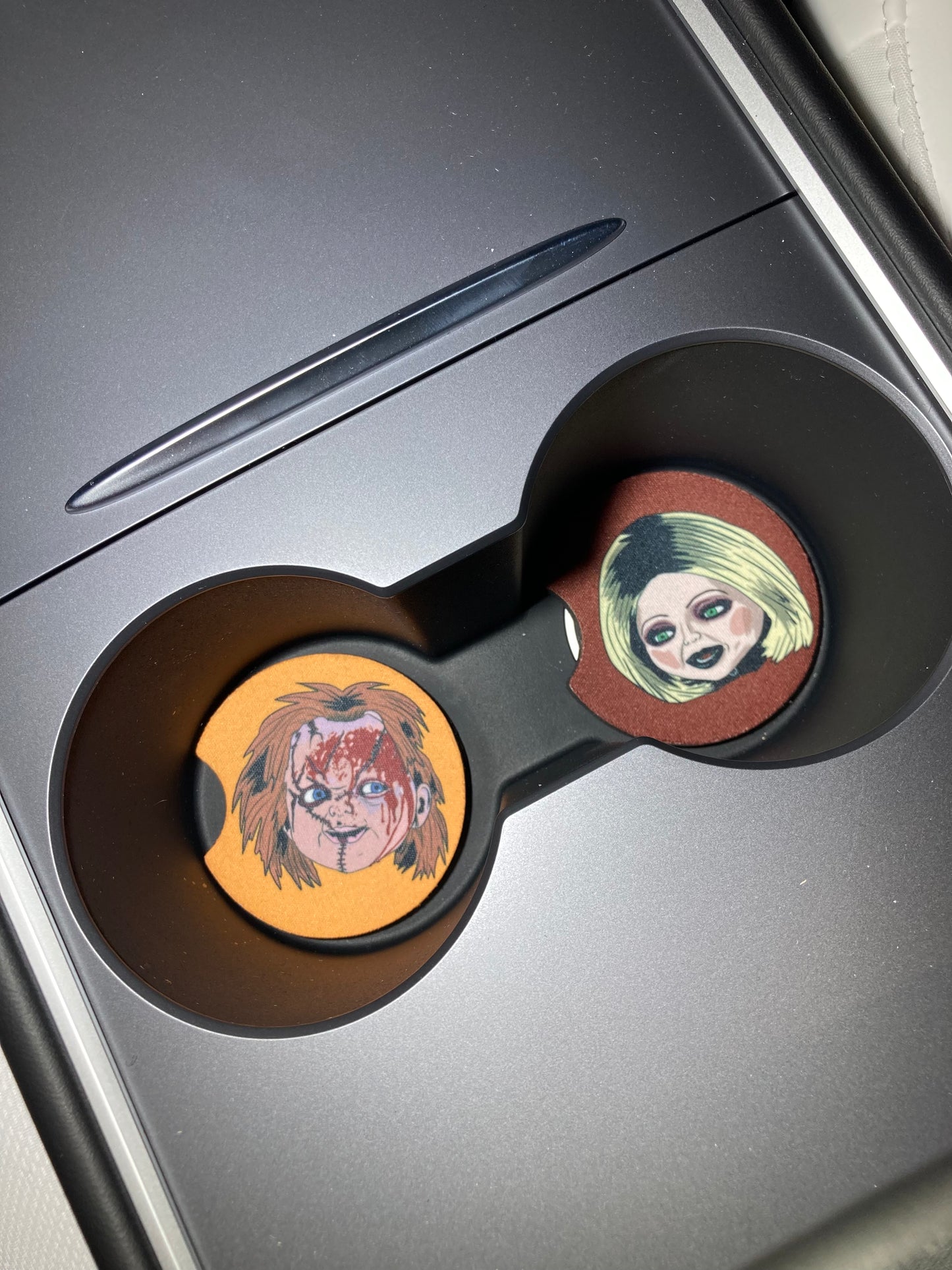 Killer Dolls car coaster pack