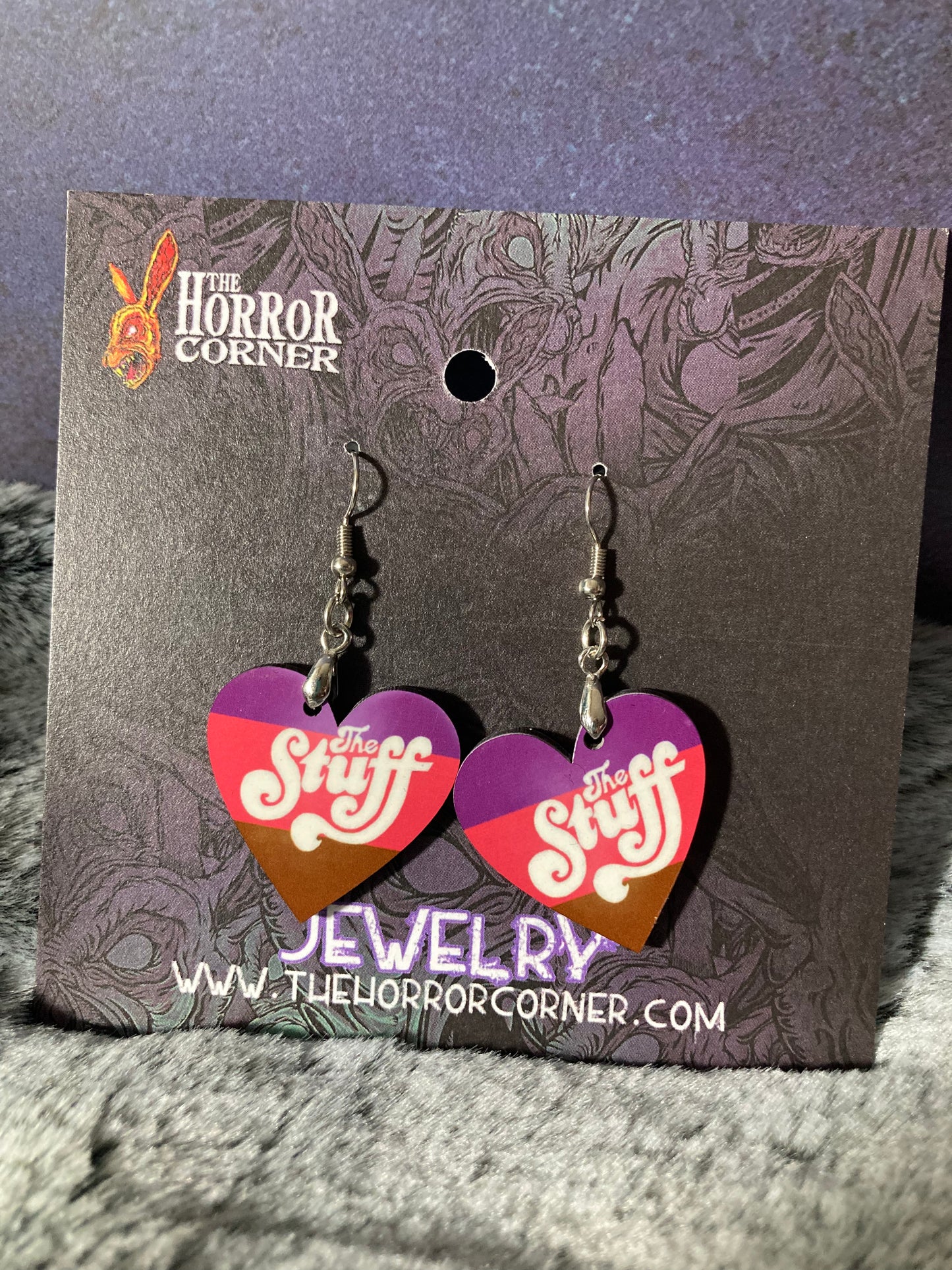 The Stuff heart earrings