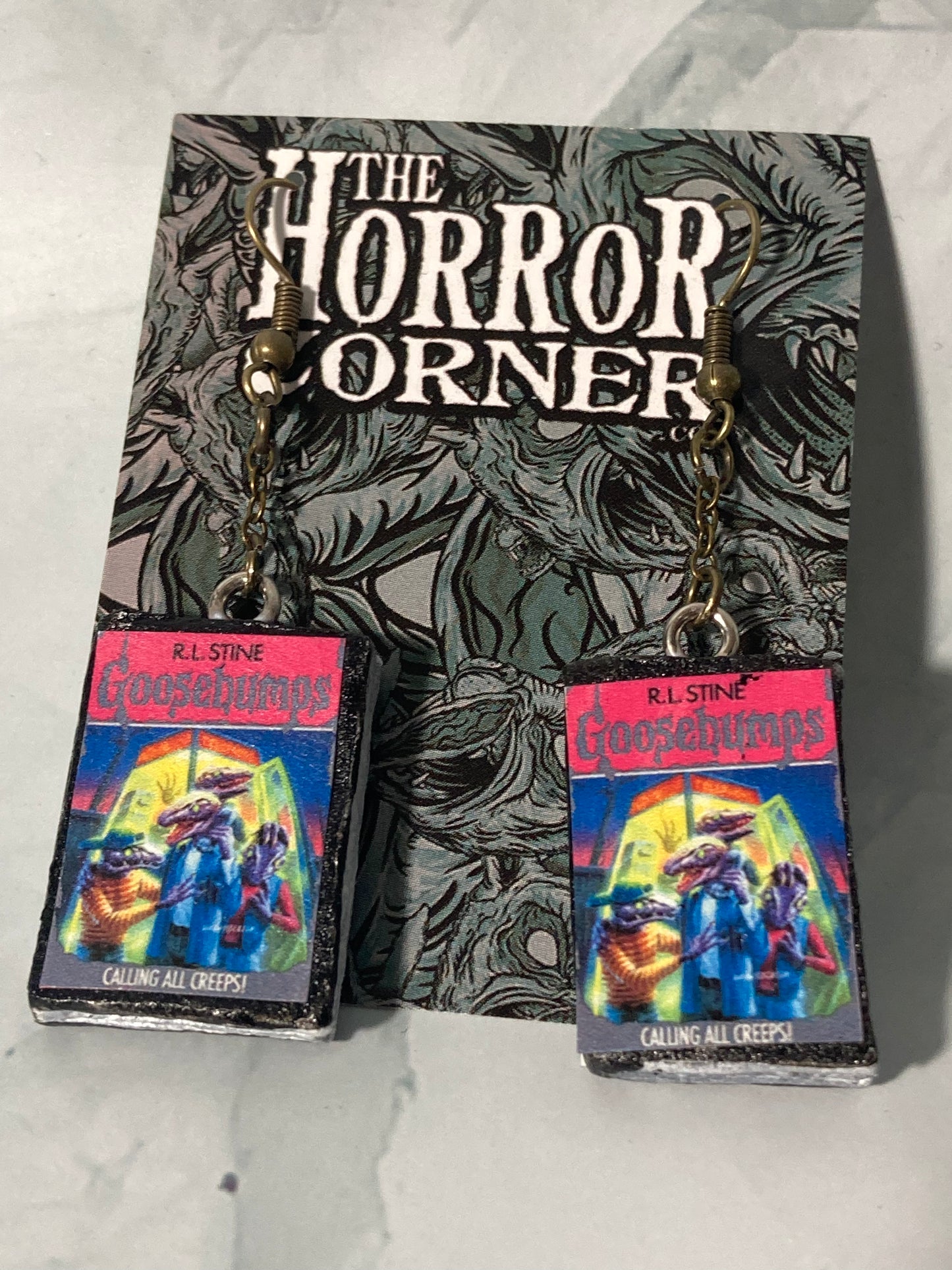 Goosebumps: Calling all Creeps book earrings