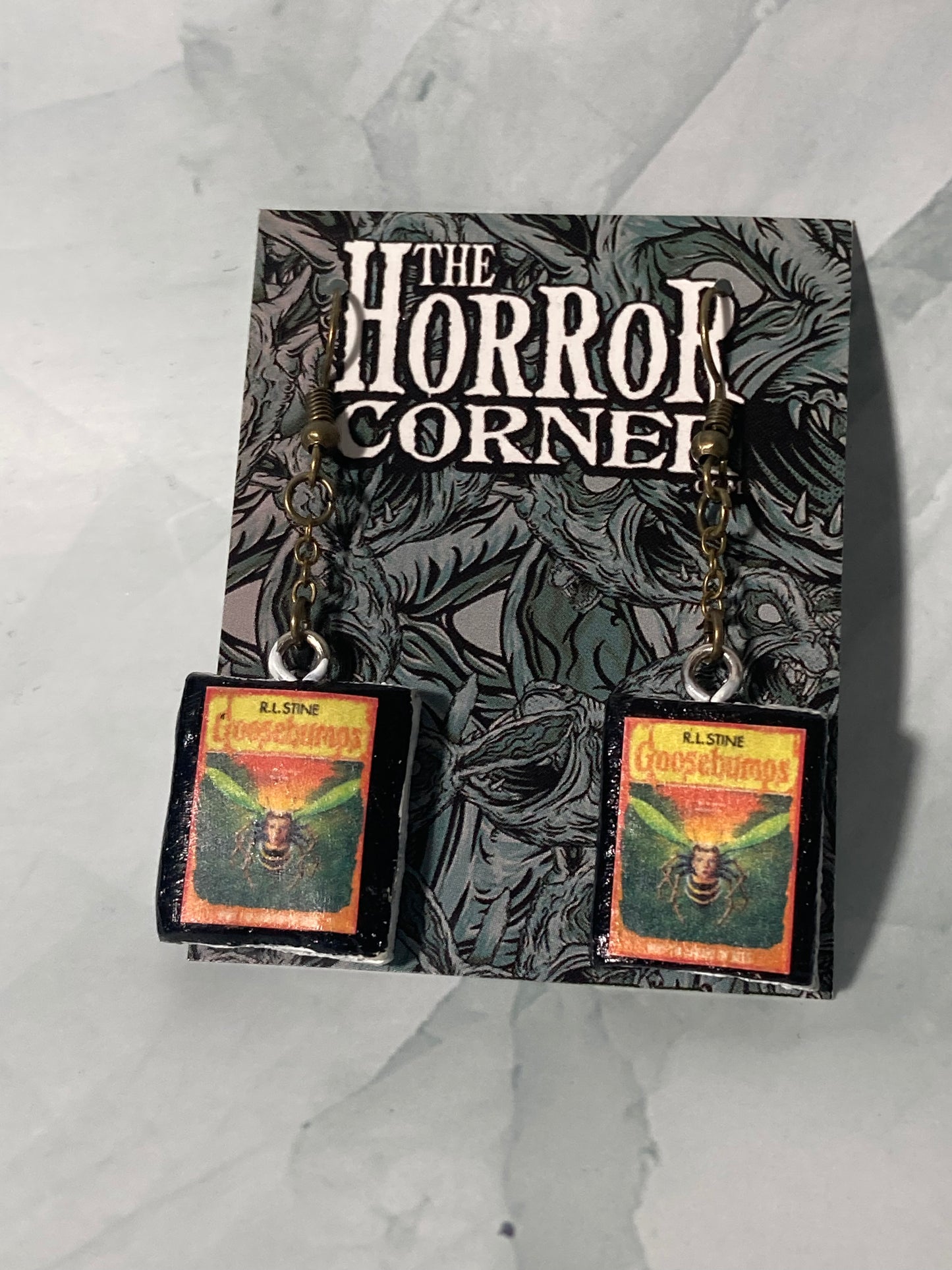 Goosebumps: Why I’m Afraid of Bees book earrings