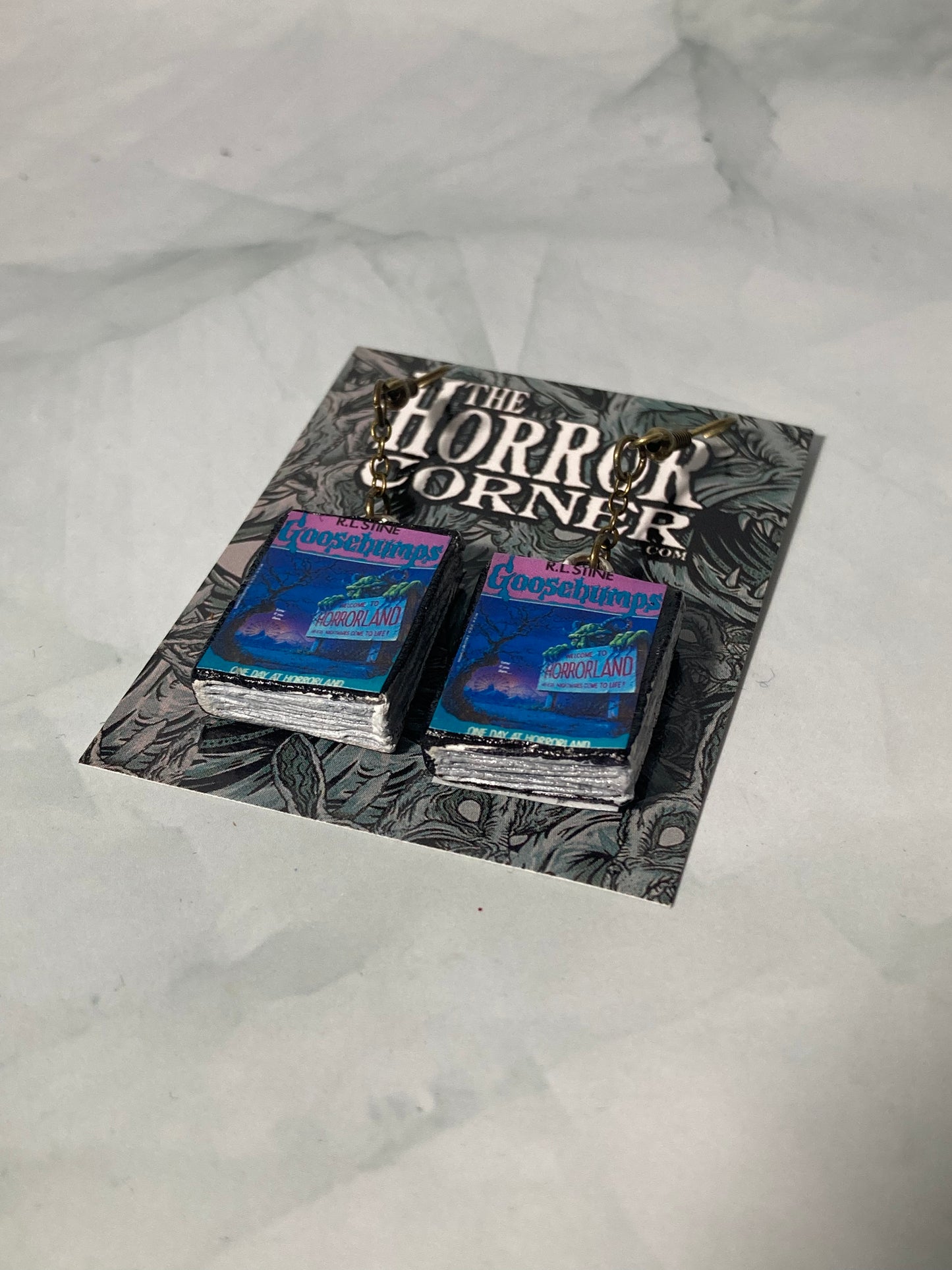 Goosebumps: Welcome to Horror Land book earrings