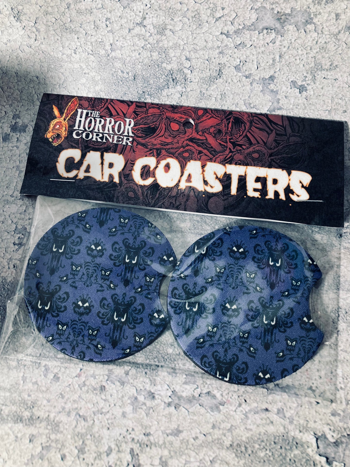 Haunted Mansion car coaster pack