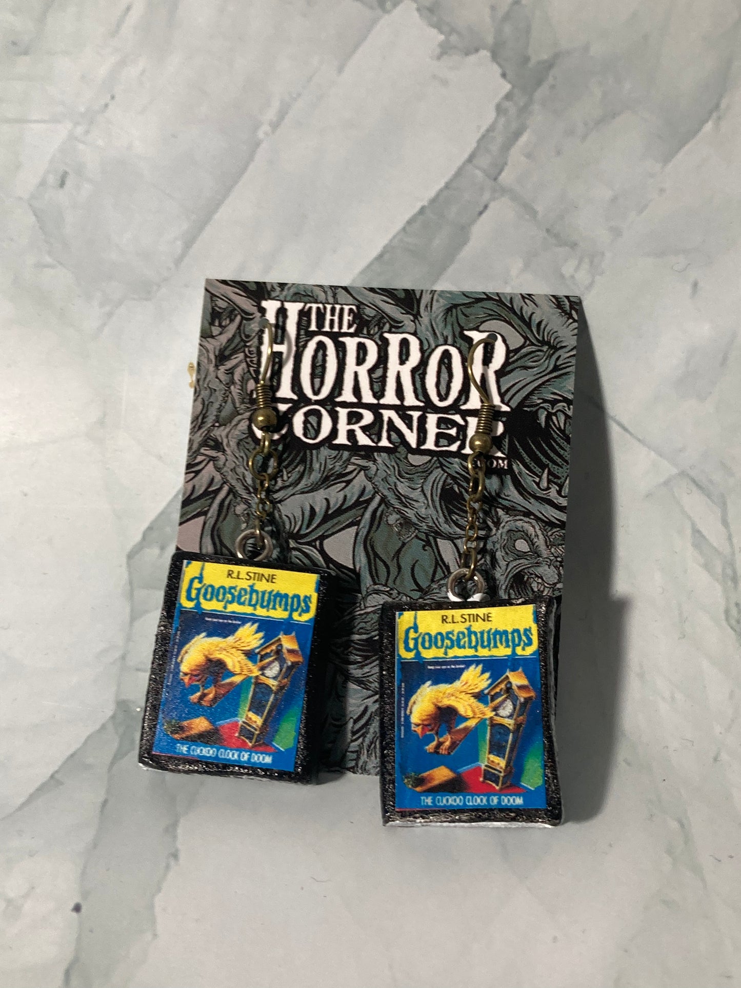 Goosebumps: The Cuckoo Clock of Doom book earrings