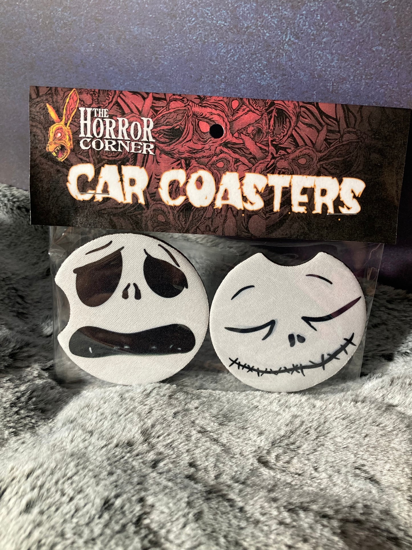 Jack Skellington car coaster pack
