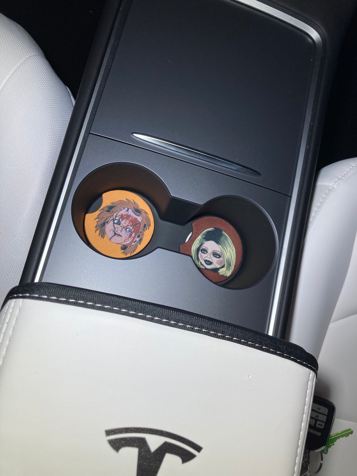 Killer Dolls car coaster pack