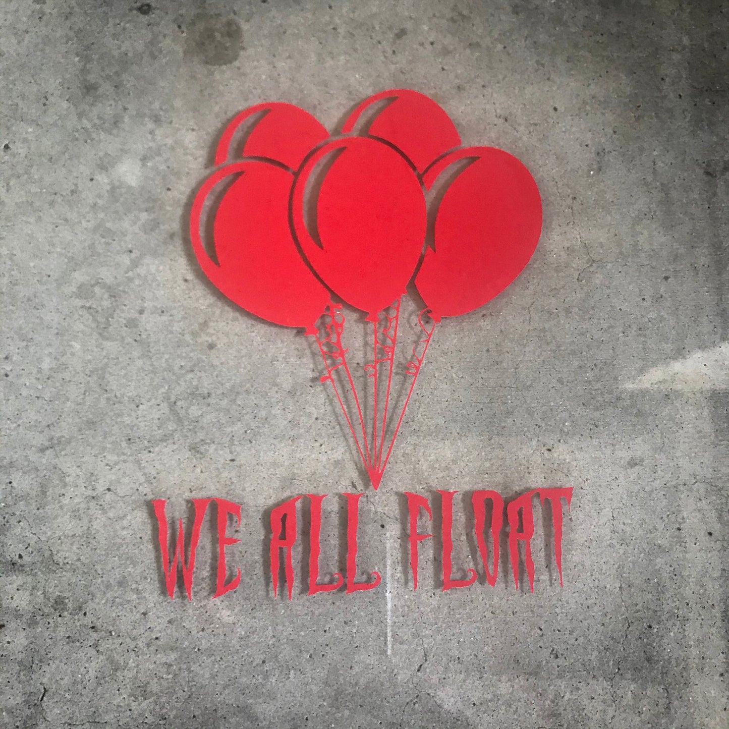 We All Float - vinyl car window decal