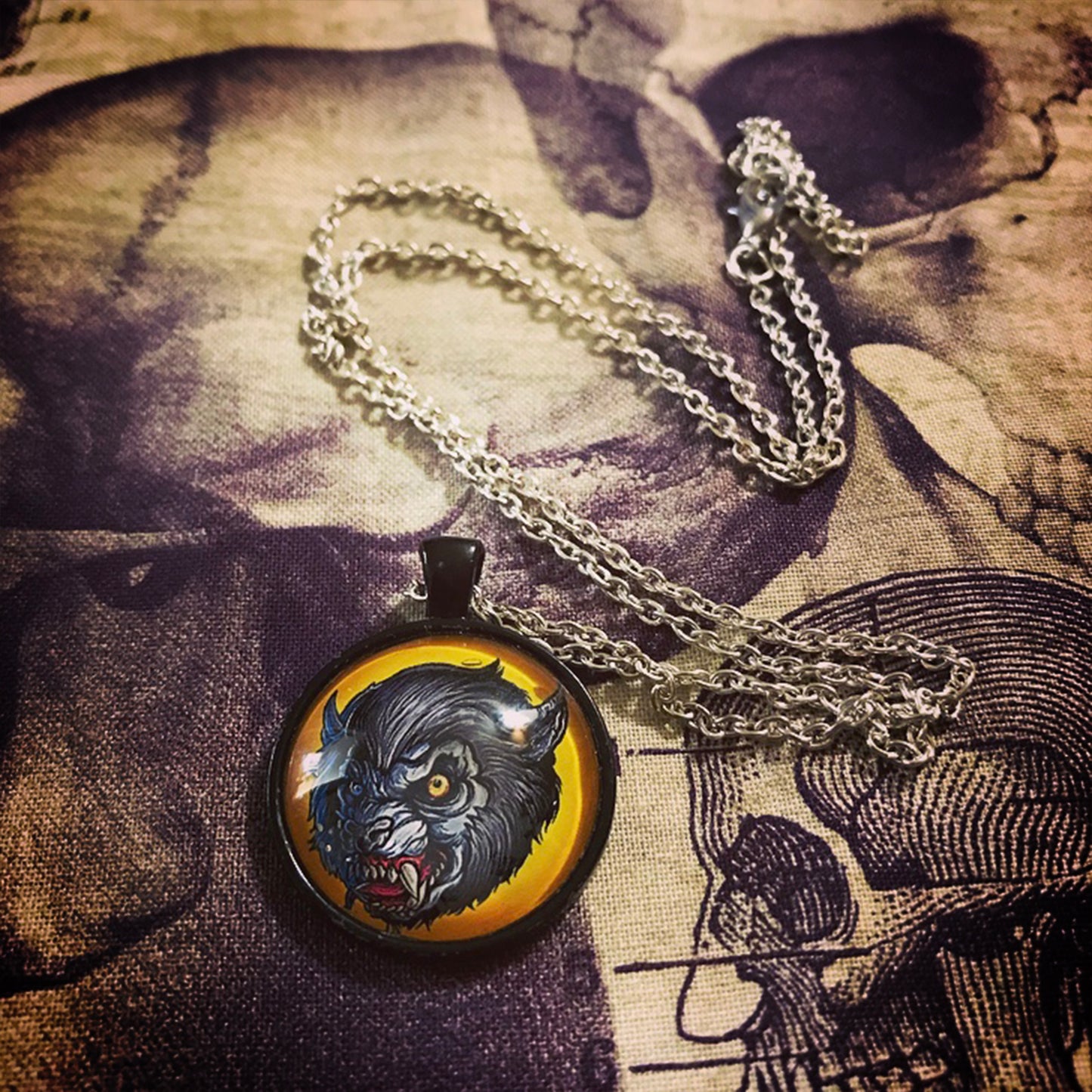Howl at the Moon Werewolf Pendant Necklace