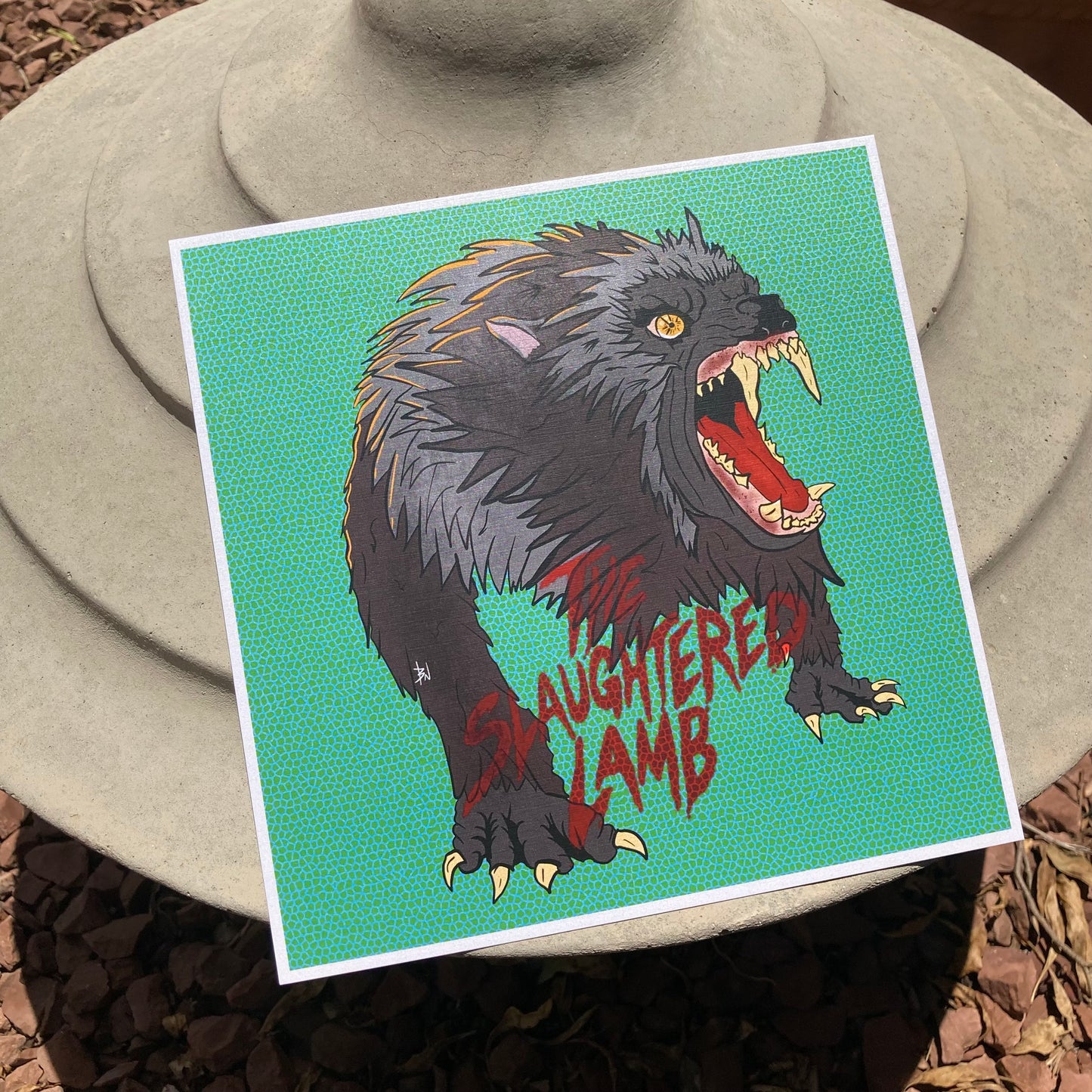 Slaughtered Lamb art print