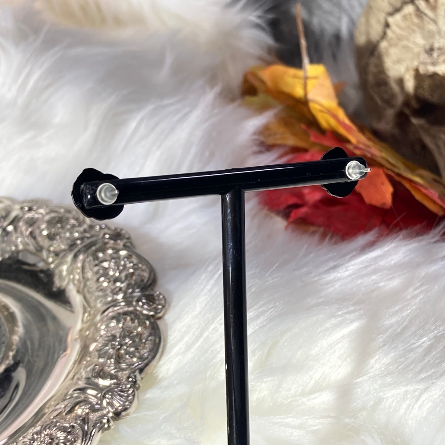 Halloween Pumpkin stud earrings