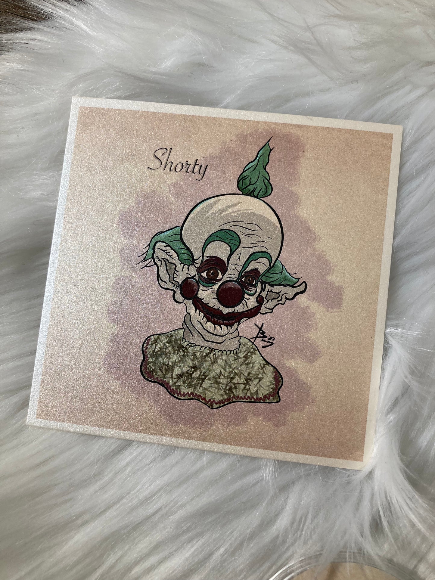 Shorty portrait art print (shimmer)