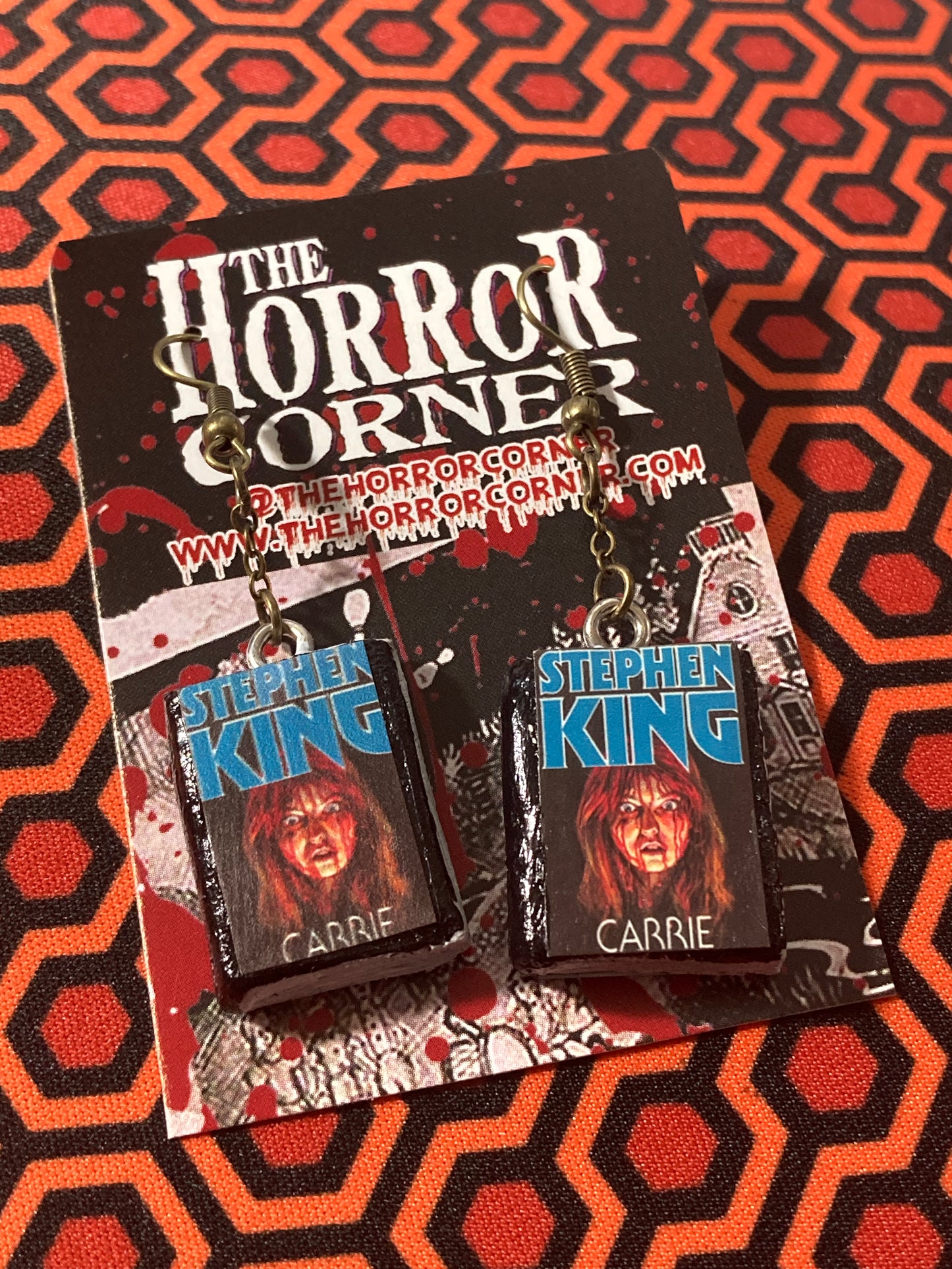 Carrie book earrings