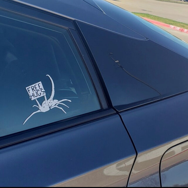 Free Hugs car window decal