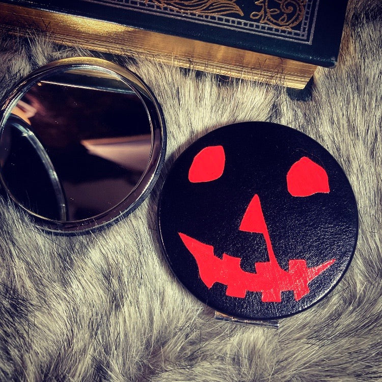 Halloween Pumpkin - compact mirror