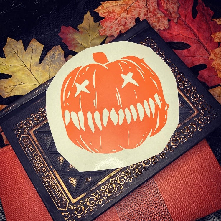 Trick r Treat Pumpkin Vinyl Car Window Decal