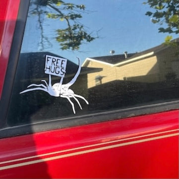 Free Hugs car window decal