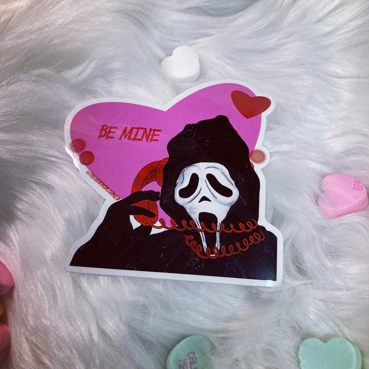 Be Mine Ghostface sticker