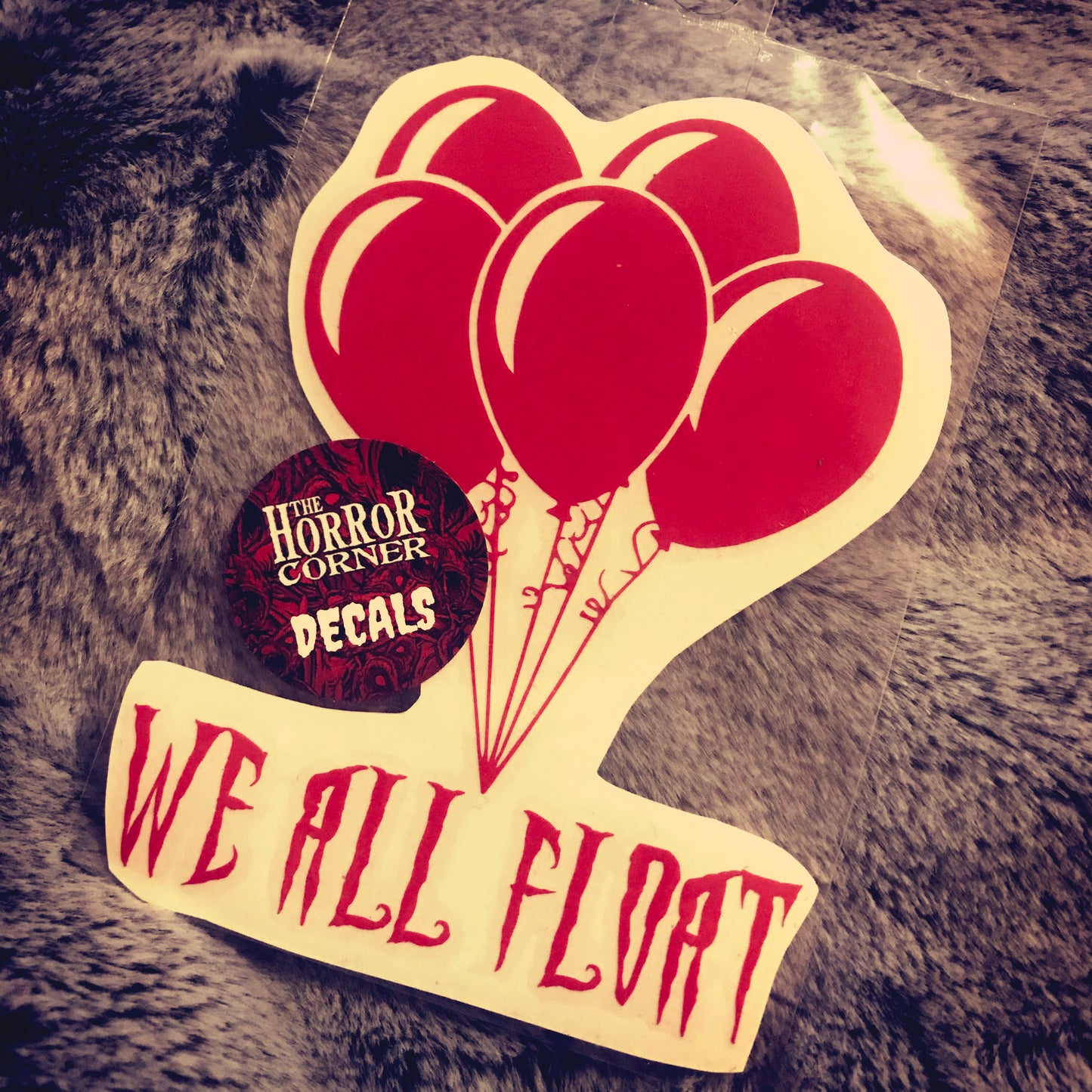 We All Float - vinyl car window decal