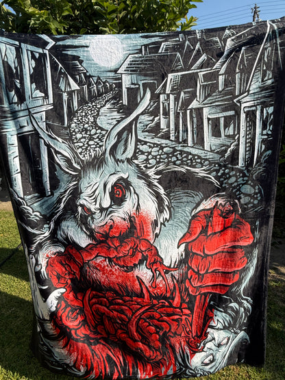 WereBunny in London Throw Blanket