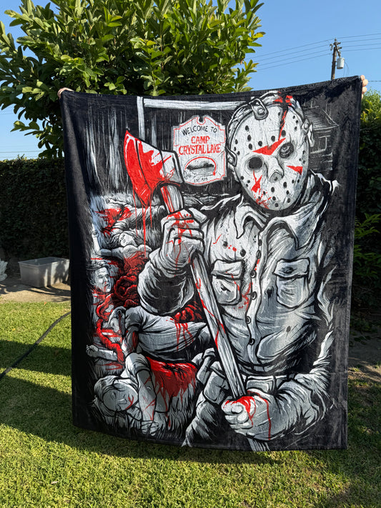 Campside Massacre Throw Blanket