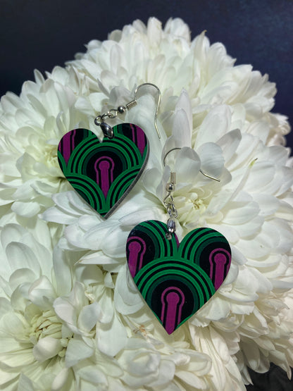 Room 237 Heart-Shaped Earrings