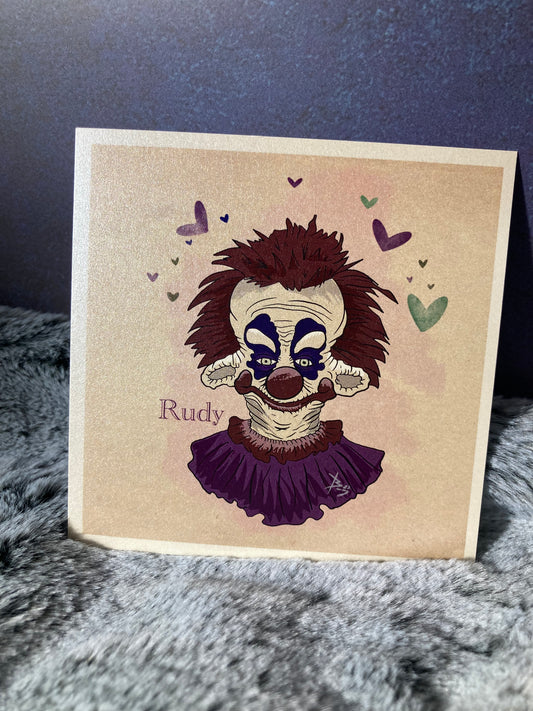 Rudy portrait art print (shimmer)
