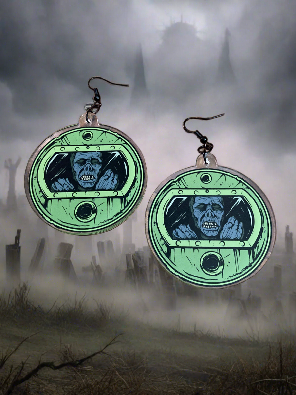 Trioxin Trioxin Tarman Earrings – The Horror Corner