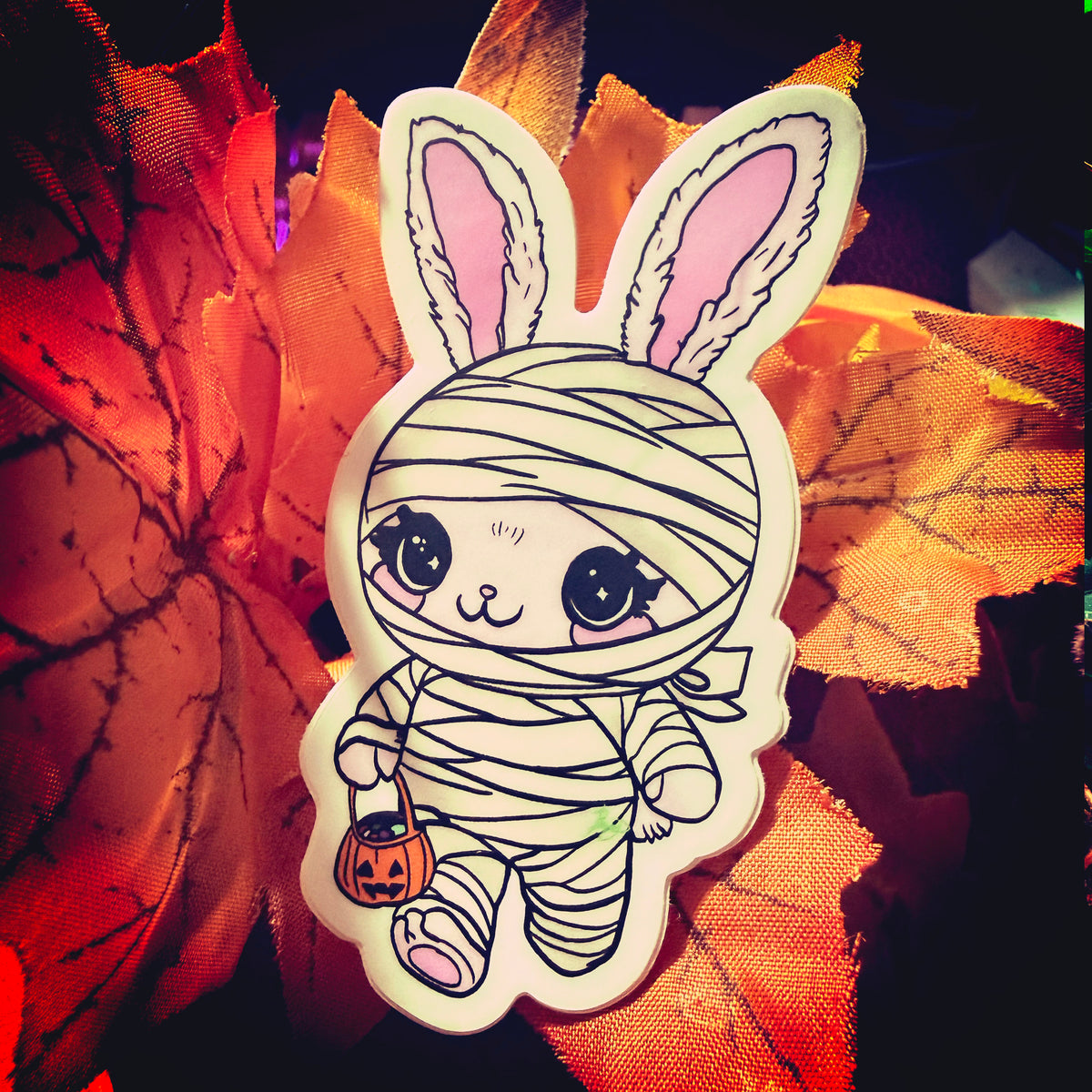 Bunny Mummy – Vinyl Sticker