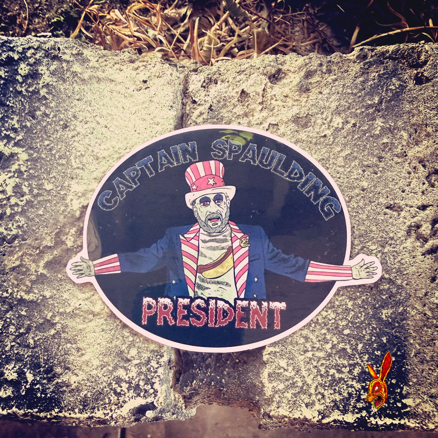 Captain Spaulding 4” sticker