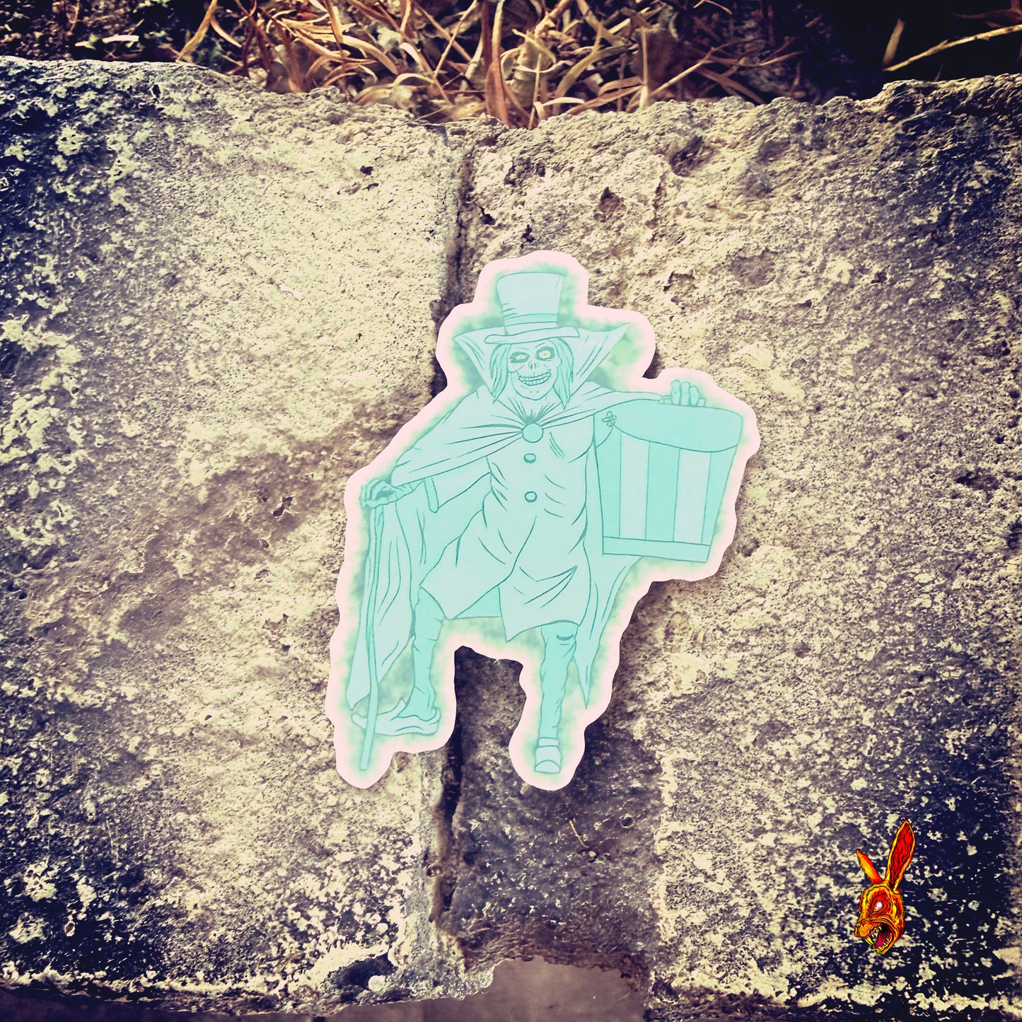 Hat Ghost sticker