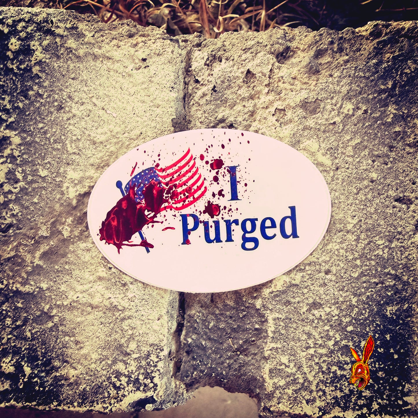 I Purged; voting style stickers