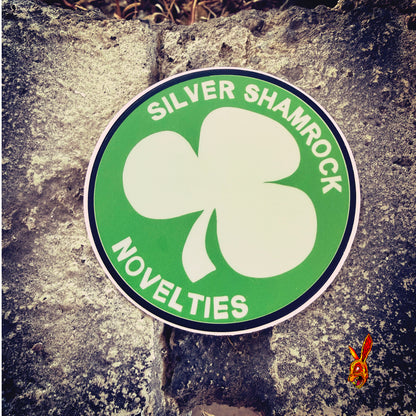 Silver Shamrock sticker