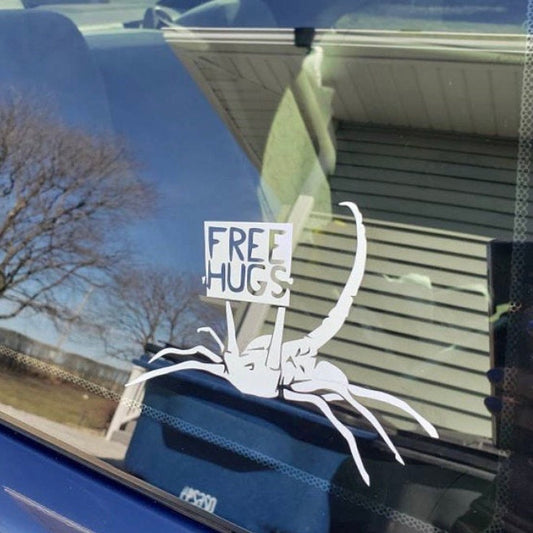 Free Hugs car window decal