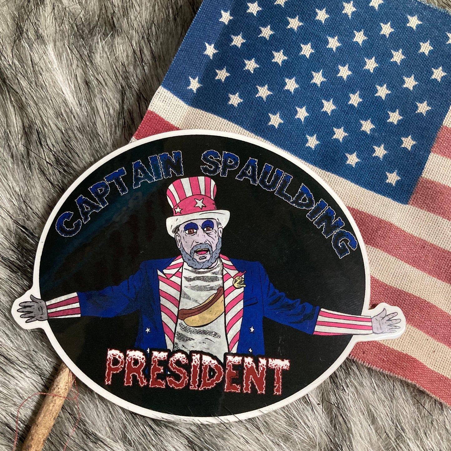 Captain Spaulding 4” sticker