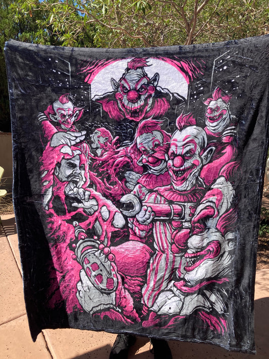 Attack of the Killer Klowns - Throw Blanket